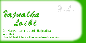 hajnalka loibl business card